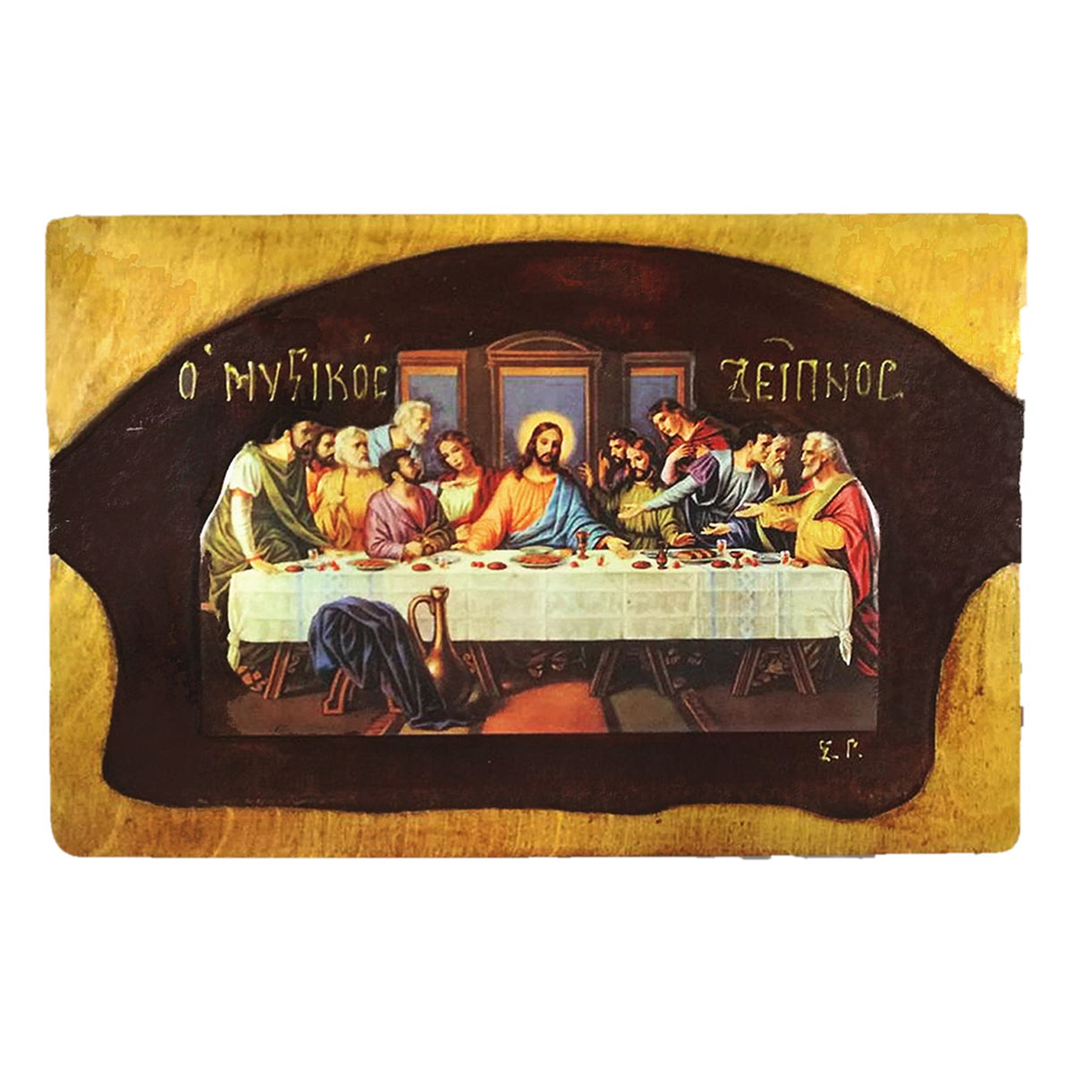 Hand-Aged Relief Orthodox Icon - TheHolyArt