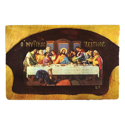 Hand-Aged Relief Orthodox Icon - TheHolyArt