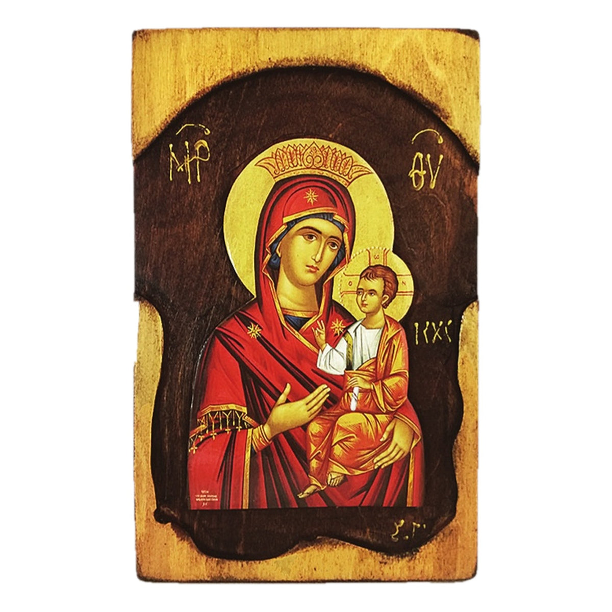 Hand-Aged Relief Orthodox Icon - TheHolyArt