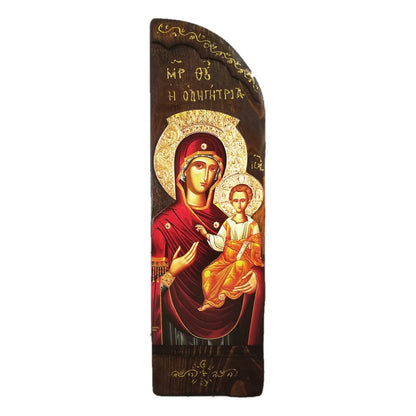 Tall Arched Relief Orthodox Icon - TheHolyArt