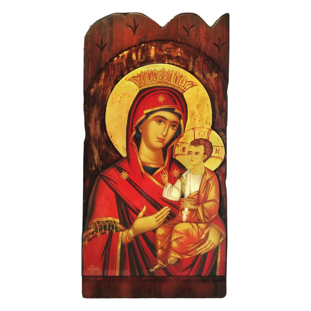 Large Relief Gold Leaf Orthodox Icon - TheHolyArt