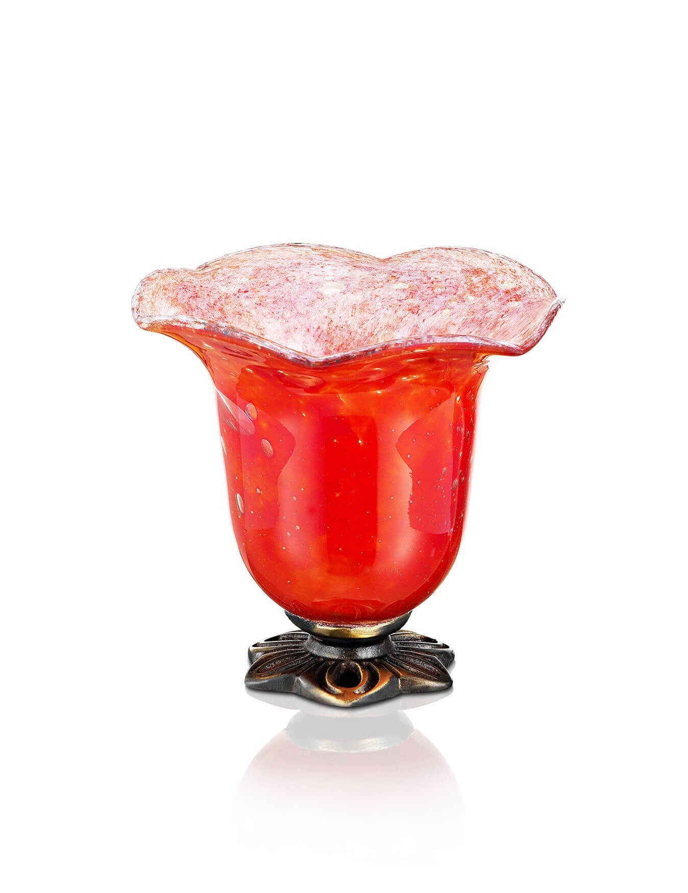 red vigil lamp Amphora design – front view | TheHolyArt