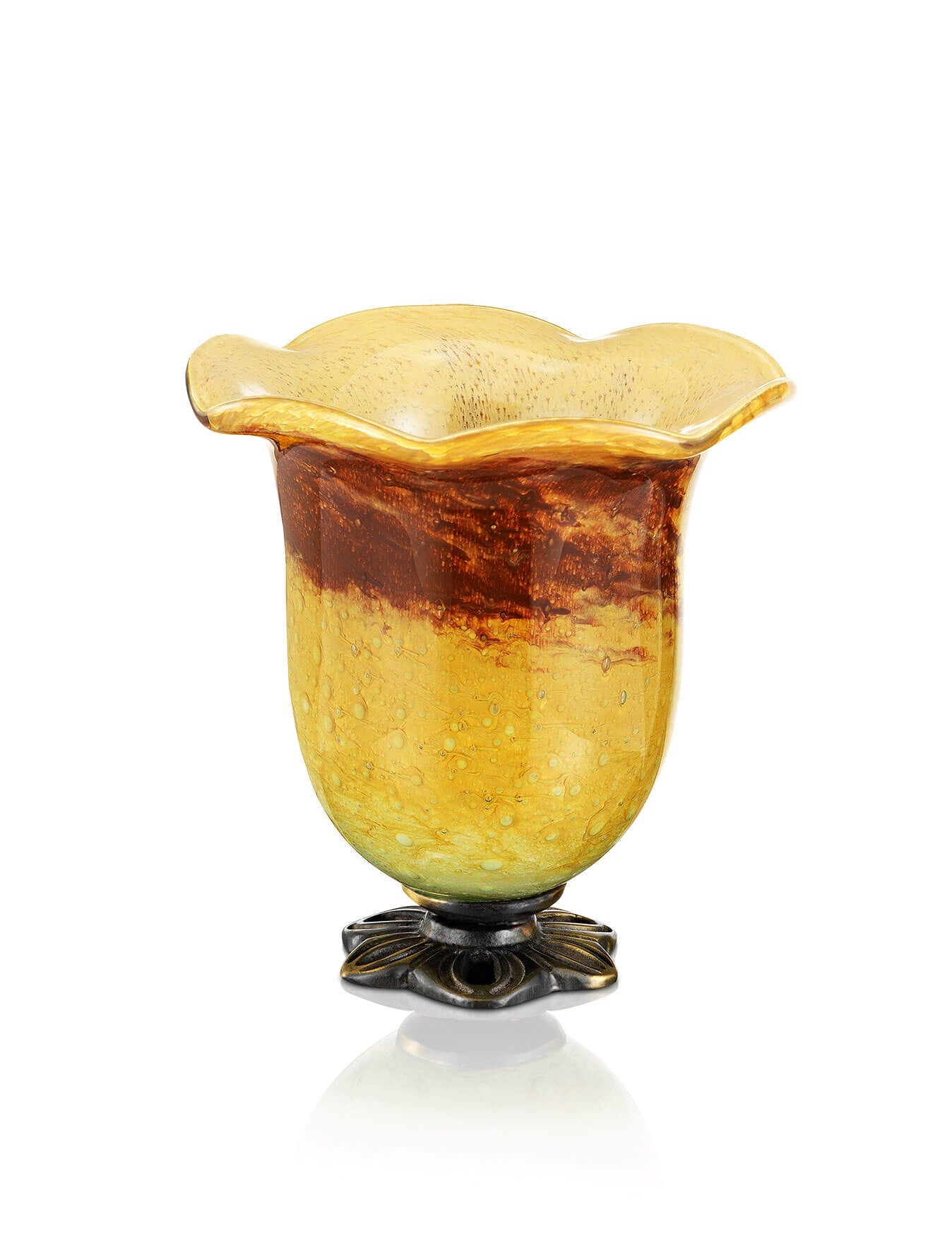 Orthodox vigil lamp Amphora design – front view | TheHolyArt