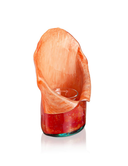 red vigil lamp Seashell – detail view | TheHolyArt
