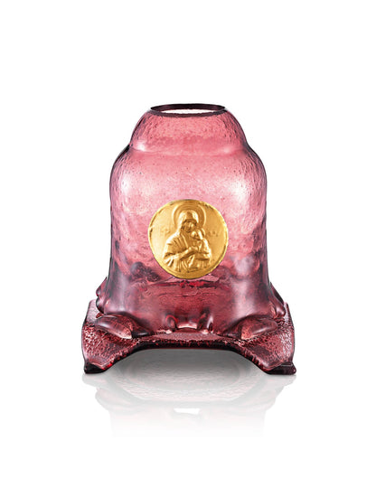 pink vigil lamp Small Church design – front view | TheHolyArt