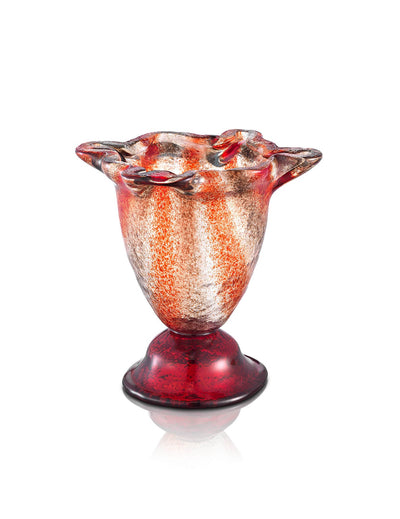red vigil lamp Cone design – front view | TheHolyArt