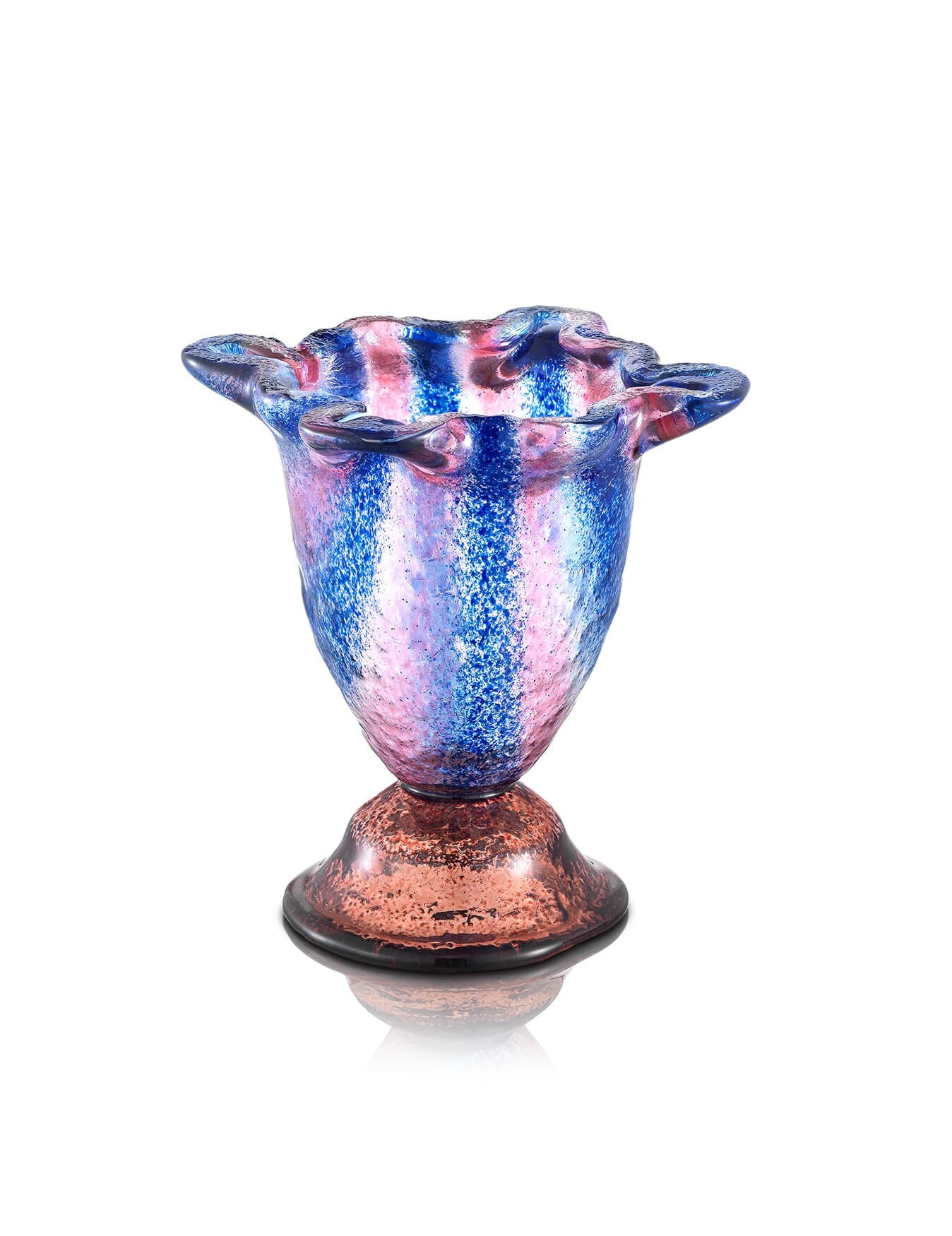 blue vigil lamp Cone design – front view | TheHolyArt