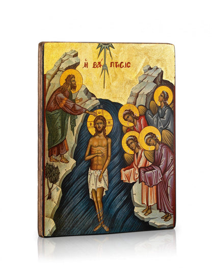 The Baptism of Christ Icon - TheHolyArt
