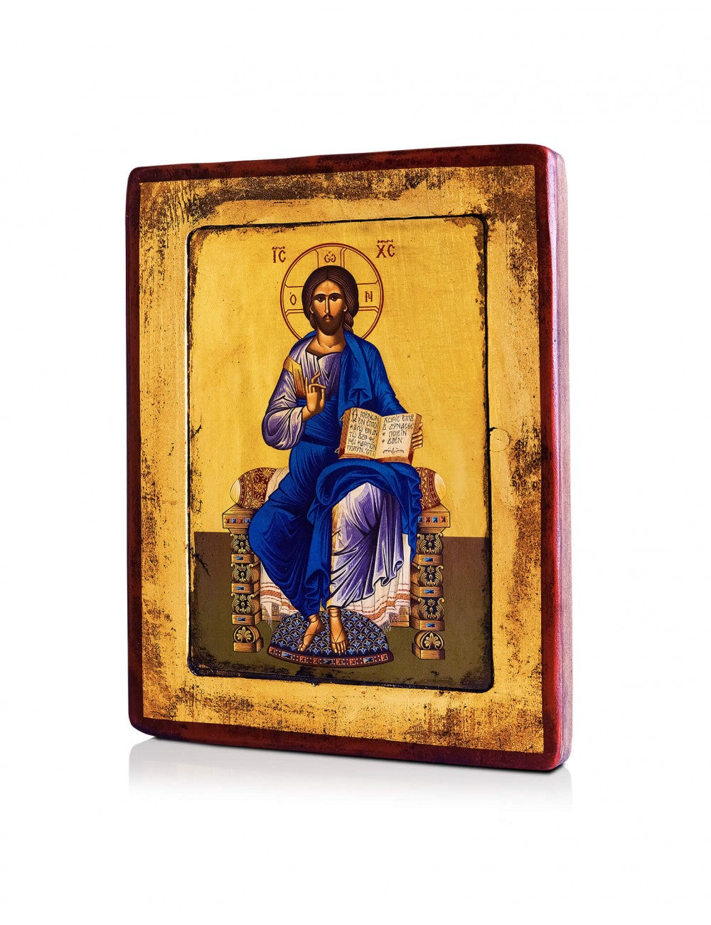 Christ Blessing Enthroned Icon - TheHolyArt