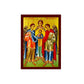 Archangel Michael Archangel Gabriel Archangel Raphael icon, Handmade Greek Orthodox Icon of the of the Archangels, wall hanging wood plaque TheHolyArt