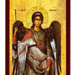 Archangel Michael icon, Handmade Greek Orthodox icon of St Michael, Byzantine art wall hanging on wood plaque religious icon, religious gift decor TheHolyArt