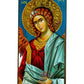 Archangel Gabriel icon, Handmade Greek Orthodox icon of St Gabriel, Byzantine art wall hanging on wood plaque icon, religious decor TheHolyArt