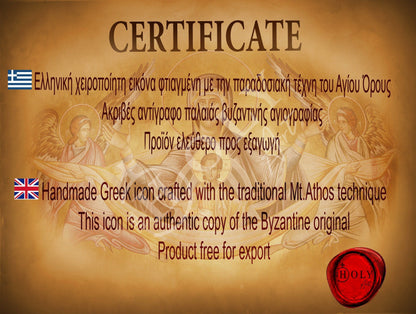 Saint Pandora icon, Byzantine art wall hanging of St Pandora Patron Saint, Greek Handmade Religious Orthodox icon of Saint Anne gift idea - TheHolyArt