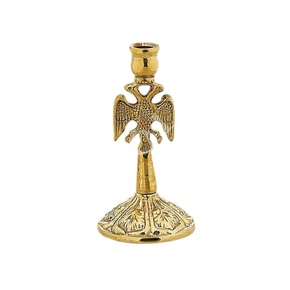 Christian Holy Altar Candlestick Holder Double-headed Byzantine Eagle Candelabrum Prayer Standing Religious Orthodox Candle Holder decor - TheHolyArt