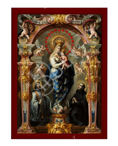 Virgin Mary icon Our Lady of Good Counsel Handmade Greek Orthodox Icon Mother of God Catholic art Theotokos wall hanging wood plaque gift - TheHolyArt