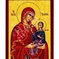 Saint Anna icon Mother of Virgin Mary, Byzantine art wall hanging of Agia Anna, Greek Handmade Orthodox icon of Saint Anne, religious gift