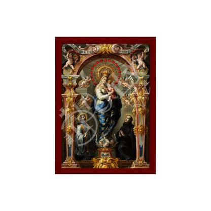 Virgin Mary icon Our Lady of Good Counsel Handmade Greek Orthodox Icon Mother of God Catholic art Theotokos wall hanging wood plaque gift - TheHolyArt