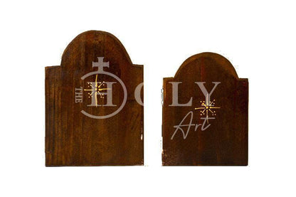 Custom Iconostasis Diptych Jesus Christ Life Giver & Virgin Mary icon Greek Handmade Mount Athos religious Orthodox icon Byzantine altar - TheHolyArt