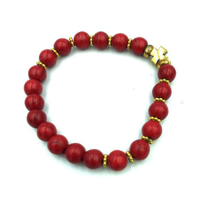 Handmade Greek Orthodox gemstone prayer bracelet - TheHolyArt