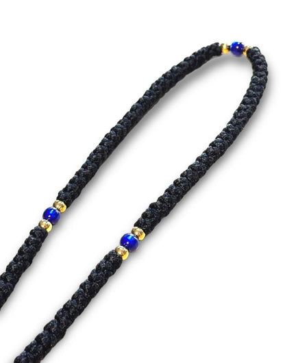Cuerda de oración hecha a mano, pulsera Komboskini de 100 nudos, Chotki Brojanica ortodoxa griega del Monte Athos