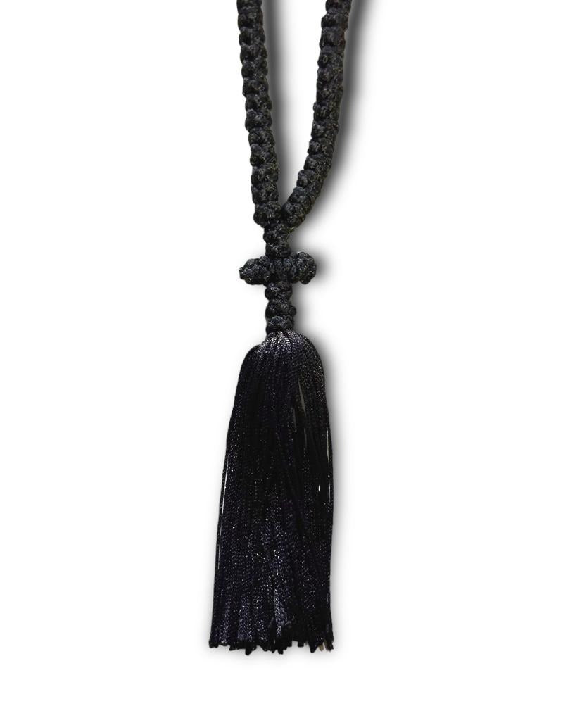 Cuerda de oración hecha a mano, pulsera Komboskini de 100 nudos, Chotki Brojanica ortodoxa griega del Monte Athos