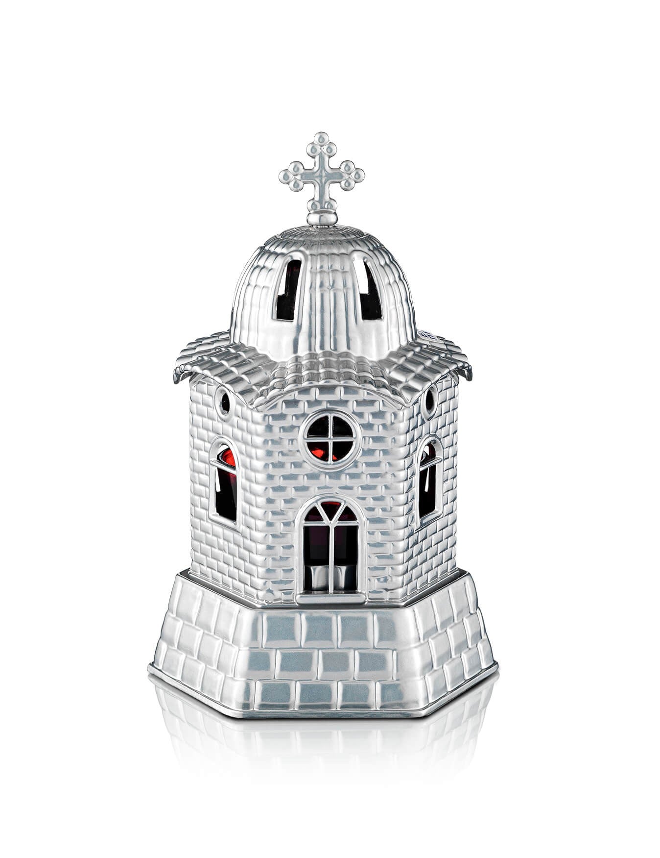 Orthodox vigil lamp Small Church design – front view | TheHolyArt