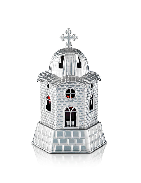 Orthodox vigil lamp Small Church design – front view | TheHolyArt