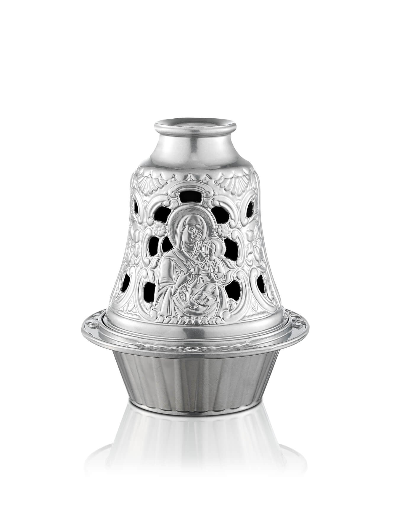 Orthodox vigil lamp Bell design – front view | TheHolyArt