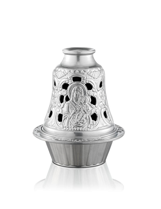 Orthodox vigil lamp Bell design – front view | TheHolyArt