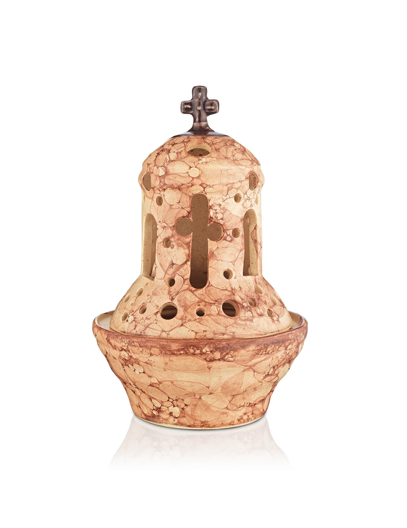 Ceramic vigil lamp – detail view | TheHolyArt