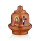 Christian Ceramic Handmade Altar Oil Vigil Lamp with Cross, Prayer Standing Table Oil Lamp Orthodox Oil Candle religious decor TheHolyArt