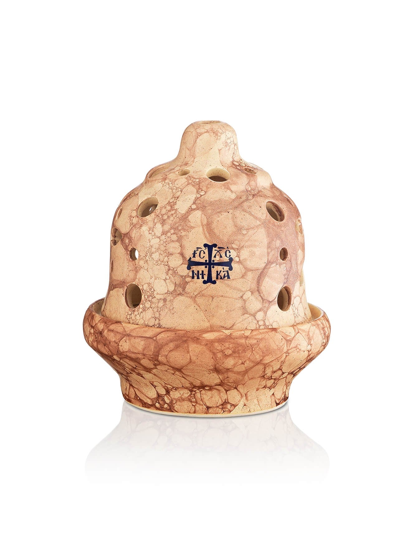 Ceramic vigil lamp – front view | TheHolyArt