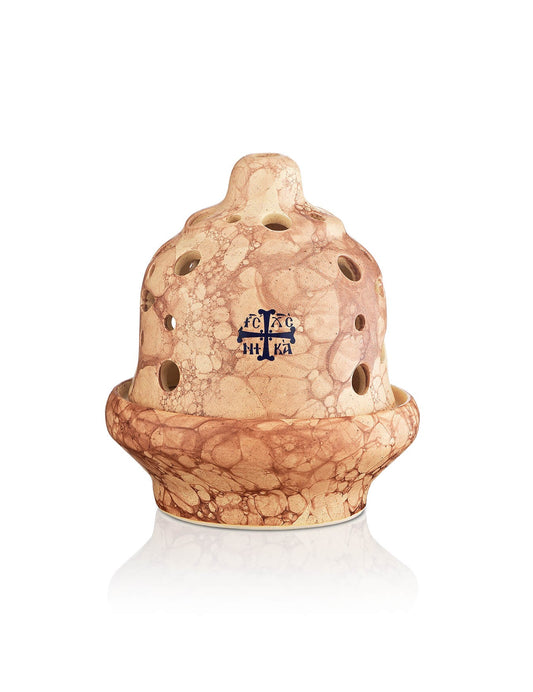 Ceramic vigil lamp – front view | TheHolyArt