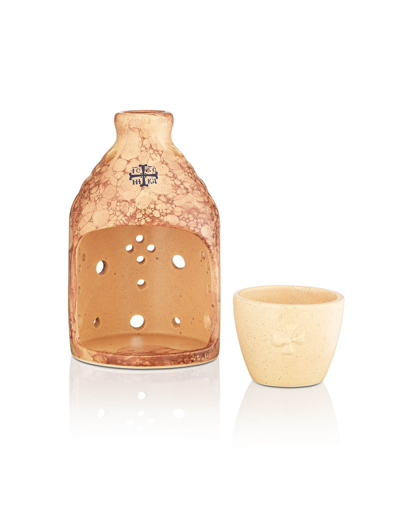 Ceramic vigil lamp – detail view | TheHolyArt