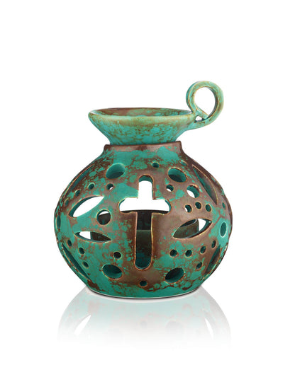 Ceramic vigil lamp – detail view | TheHolyArt