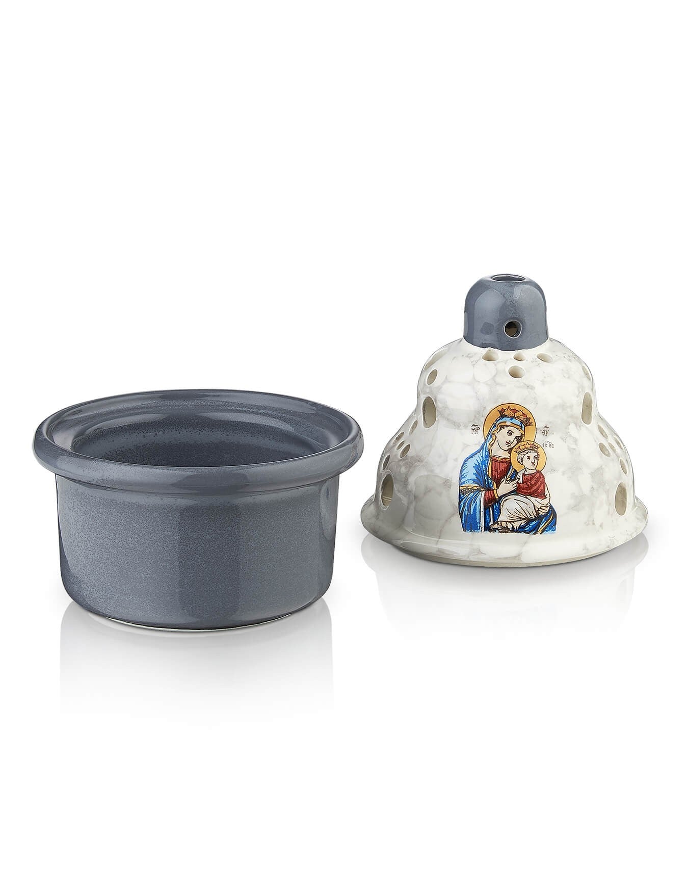 Ceramic vigil lamp – with glass cup | TheHolyArt