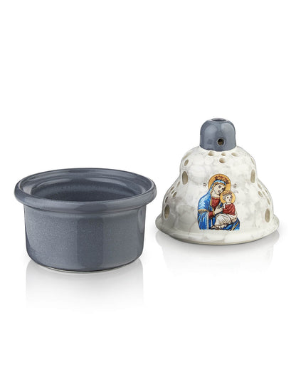 Ceramic vigil lamp – with glass cup | TheHolyArt