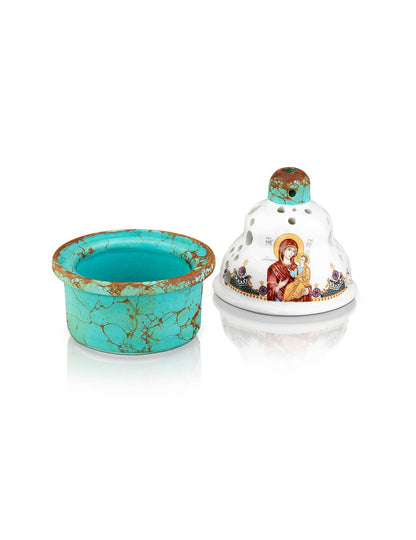 Ceramic vigil lamp – with glass cup | TheHolyArt