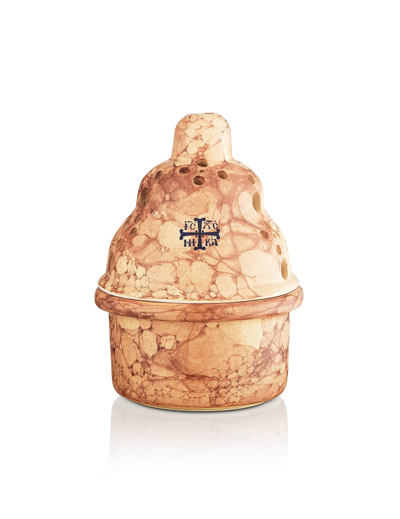 Ceramic vigil lamp – front view | TheHolyArt