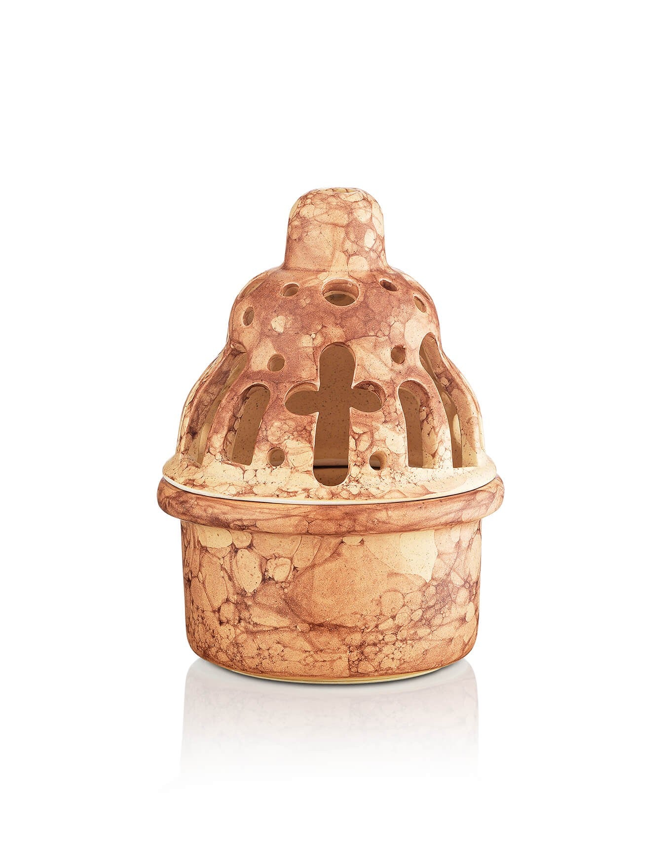 Ceramic vigil lamp – detail view | TheHolyArt