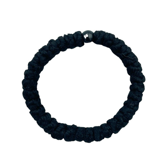 Woolen Prayer Rope with Black Bead