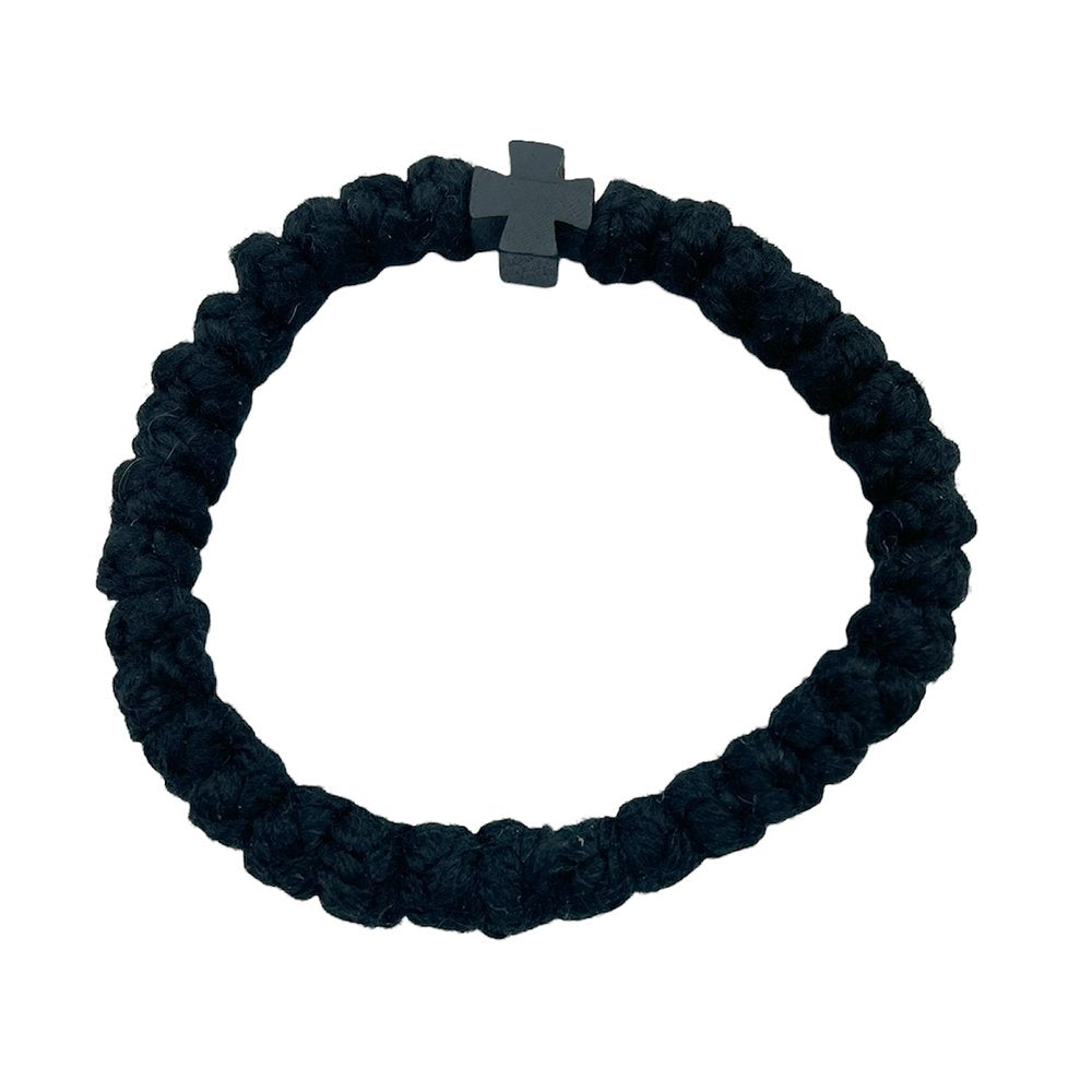 Woolen Prayer Rope with Wooden Cross
