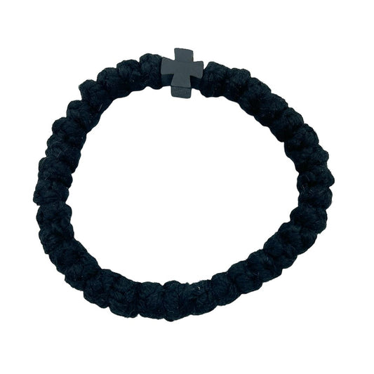 Woolen Prayer Rope with Wooden Cross