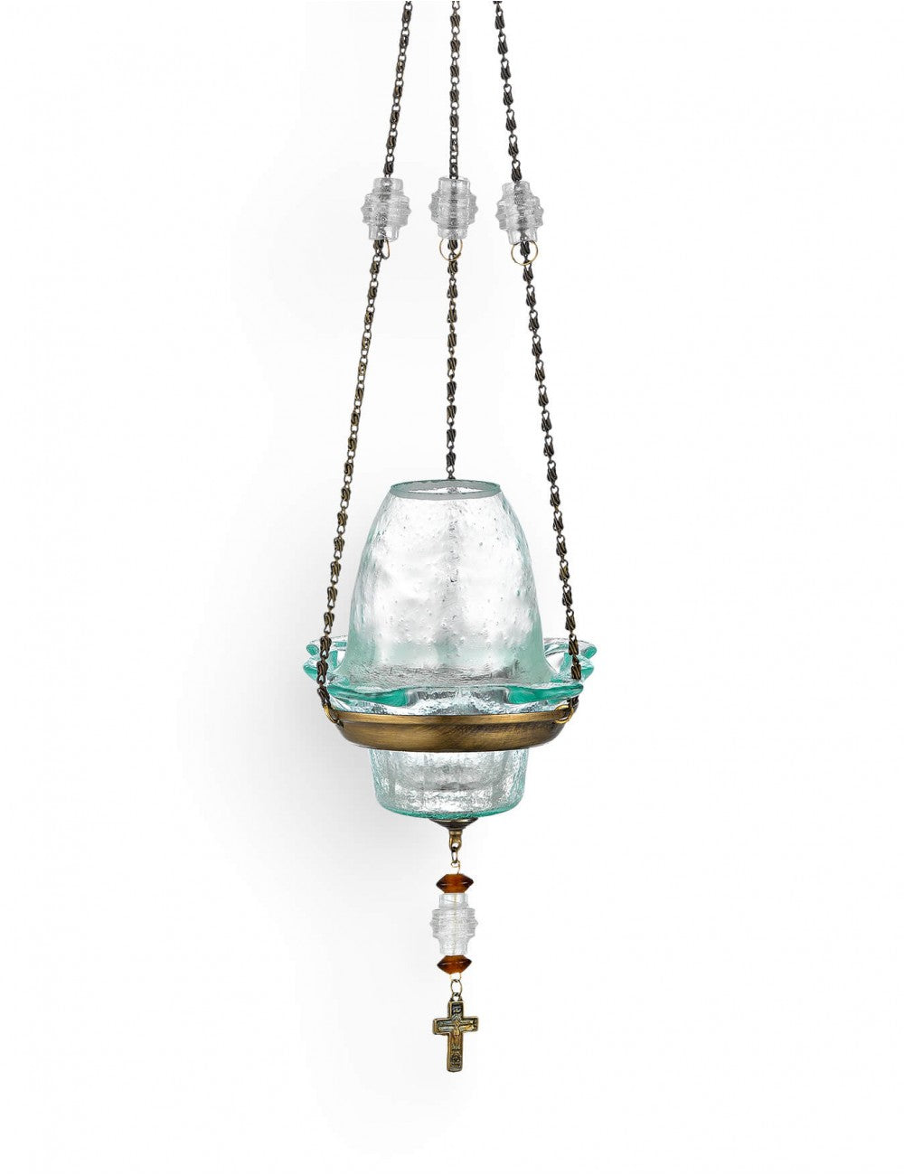 Orthodox Hanging Vigil Lamp with Lid - TheHolyArt