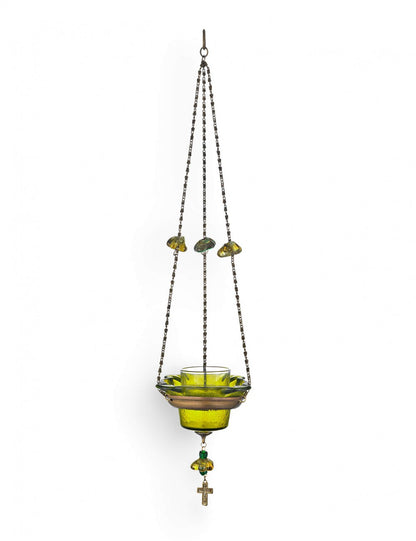 Orthodox Hanging Vigil Lamp with Lid - TheHolyArt