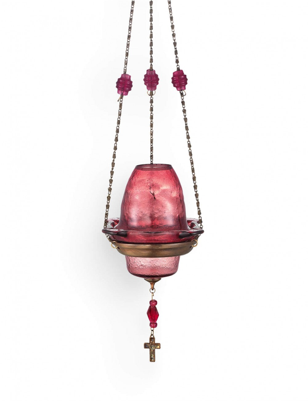 Orthodox Hanging Vigil Lamp with Lid - TheHolyArt