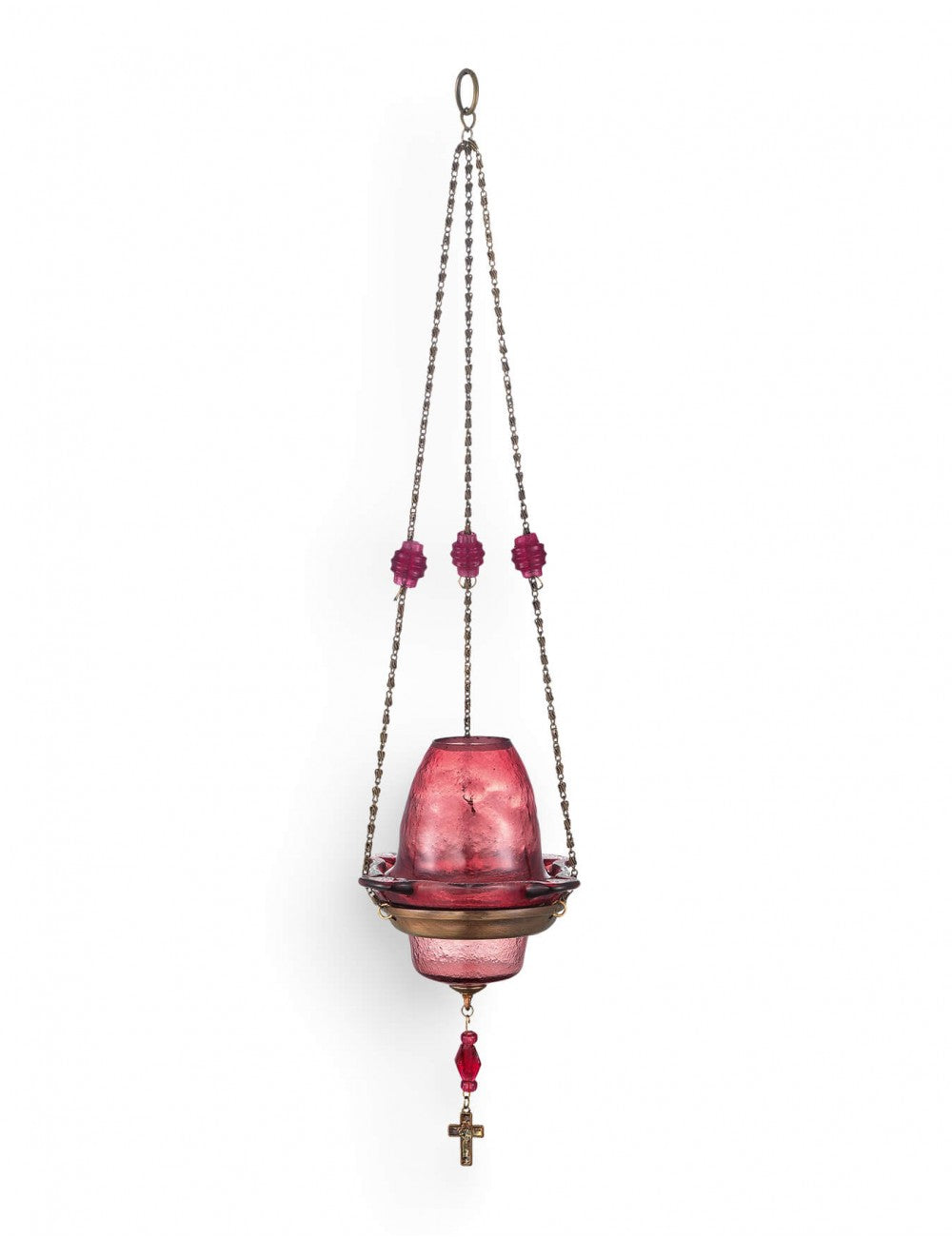 Orthodox Hanging Vigil Lamp with Lid - TheHolyArt