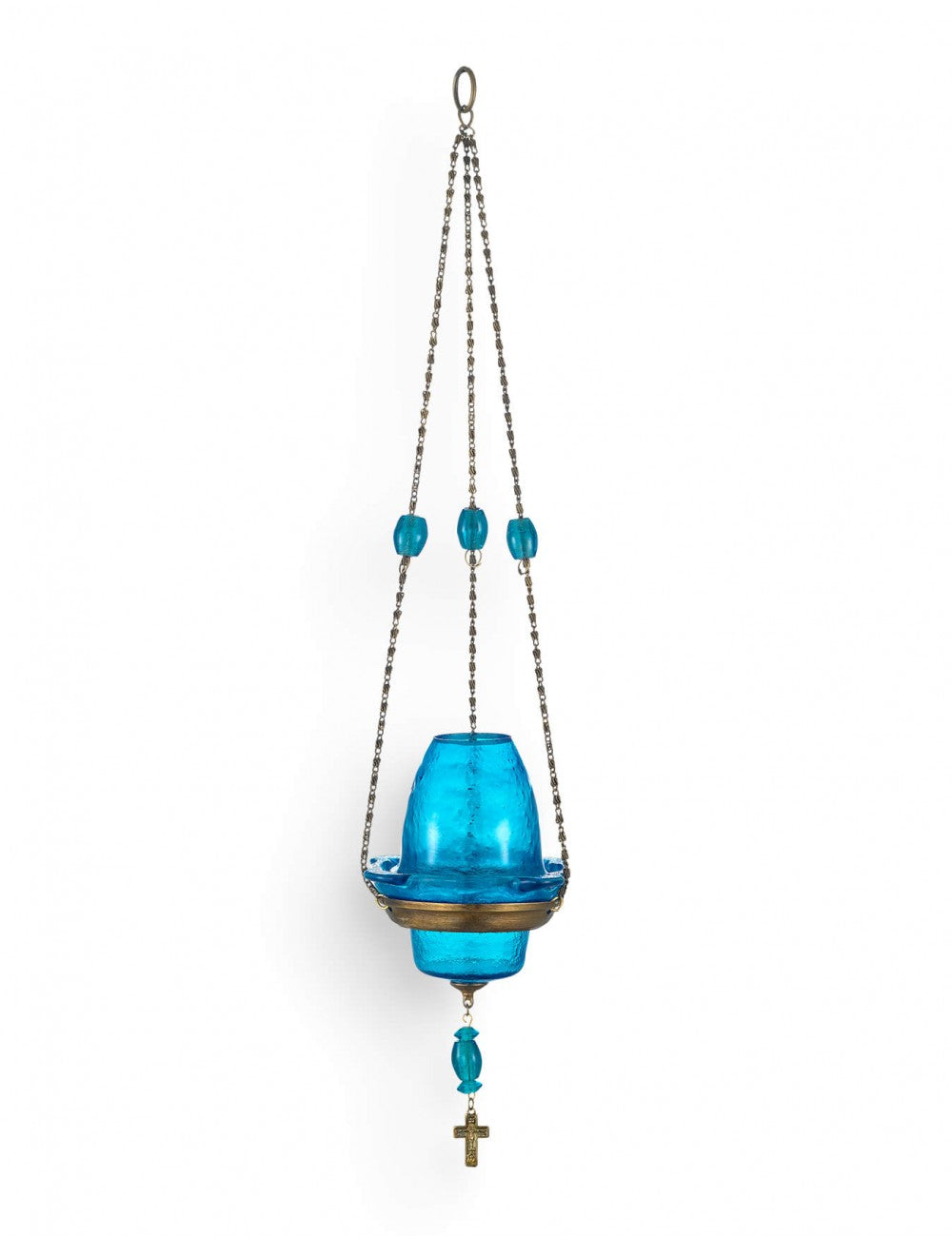 Orthodox Hanging Vigil Lamp with Lid - TheHolyArt