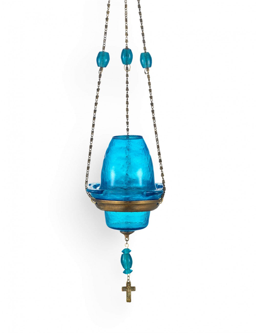 Orthodox Hanging Vigil Lamp with Lid - TheHolyArt