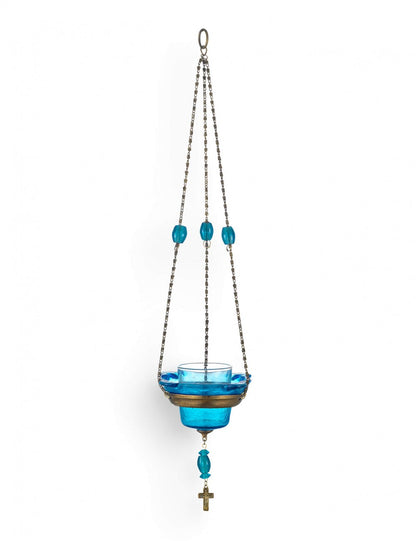 Orthodox Hanging Vigil Lamp with Lid - TheHolyArt